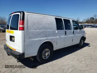 2013 Chevrolet Express Cargo Van with VIN 1GCWGFCA7D1904215, listed as a Copart auction lot 46061825 with 92,041 mi miles and Clean Title. Bid and sale history available at carsss.com. Image 3.