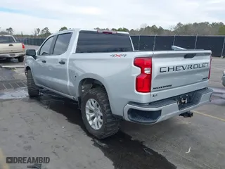 2020 Chevrolet Silverado 1500 Custom with VIN 1GCPYBEH7LZ299990, listed as a IAAI auction lot 41382723 with 69,573 mi miles. Bid and sale history available at carsss.com. Image 3.