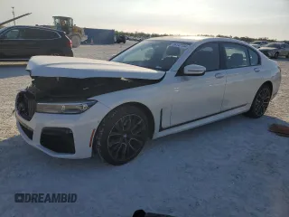 2020 BMW 7 Series 750i xDrive with VIN WBA7U2C09LCD44701, listed as a Copart auction lot 84147734 with 0 mi miles and Non Repairable. Bid and sale history available at carsss.com. Image 1.
