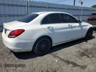 2018 Mercedes-Benz C 300 with VIN 55SWF4JB6JU250408, listed as a Copart auction lot 57645405 with 161,557 mi miles and Salvage title. Bid and sale history available at DreamBid. Image 3.