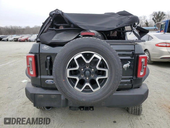 2024 Ford Bronco Outer Banks z VIN 1FMEE8BP6RLA07333, wystawiony jako Copart lot #50862875 z przebiegiem 11 348 mil mil oraz Szkoda całkowita • Salvage title. Historia ofert i sprzedaży dostępna na DreamBid. Obrazek 6.