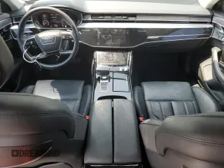 2019 Audi A8 with VIN WAU8DAF82KN020487, listed as a Copart auction lot 60214005 with 75,895 mi miles and Salvage title. Bid and sale history available at DreamBid. Image 8.