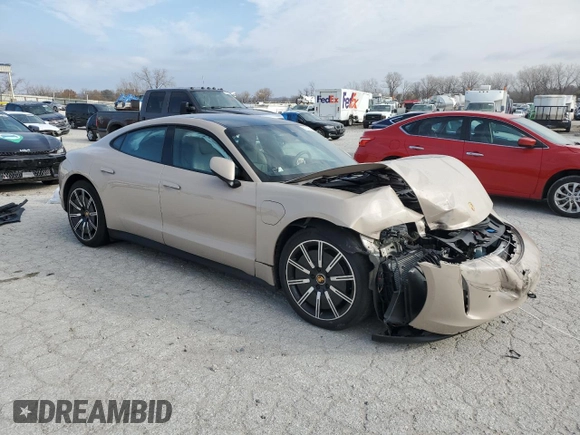 2022 Porsche Taycan z VIN WP0AA2Y10NSA13050, wystawiony jako Copart lot #82279554 z przebiegiem Nie podano mil oraz Szkoda całkowita • Salvage title. Historia ofert i sprzedaży dostępna na DreamBid. Obrazek 4.