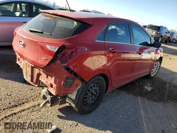 2016 Hyundai Elantra GT with VIN KMHD35LHXGU323042, listed as a Copart auction lot 78675774 with 57,378 mi miles and Salvage Title. Bid and sale history available at carsss.com. Image 3.