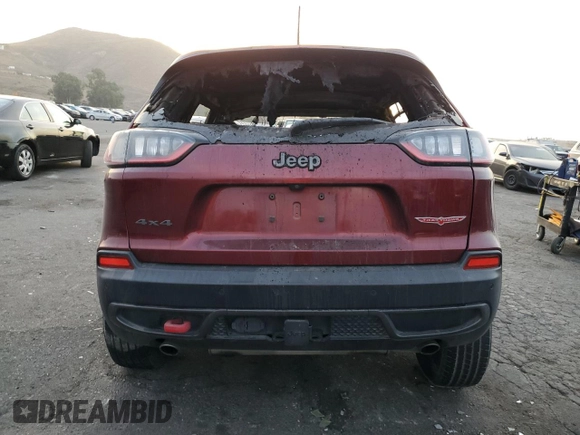 2019 Jeep Cherokee Trailhawk Elite with VIN 1C4PJMBX7KD472656, listed as a Copart auction lot 86366514 with 0 mi miles and Non Repairable. Bid and sale history available at carsss.com. Image 6.