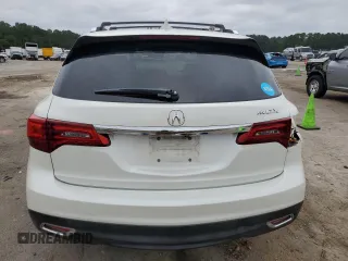 2015 Acura MDX Tech Pkg with VIN 5FRYD3H40FB002968, listed as a Copart auction lot 71251964 with 170,831 mi miles and Salvage Title. Bid and sale history available at carsss.com. Image 6.