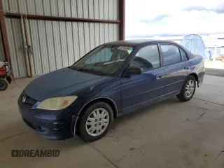 2004 Honda Civic LX with VIN 2HGES165X4H577582, listed as a Copart auction lot 52744395 with 182,867 mi miles and Clean Title. Bid and sale history available at carsss.com. Image 1.