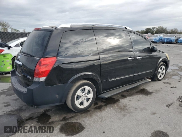 2007 Nissan Quest S with VIN 5N1BV28U47N137805, listed as a Copart auction lot 45397965 with 221,095 mi miles and Salvage Title. Bid and sale history available at carsss.com. Image 3.