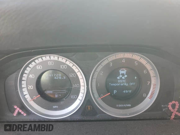 2012 Volvo XC70 3.2L with VIN YV4940BZ8C1131048, listed as a Copart auction lot 78048194 with 241,720 mi miles and Salvage Title. Bid and sale history available at DreamBid. Image 9.