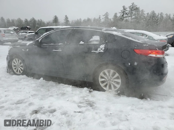 2016 Kia Optima EX with VIN 5XXGU4L36GG034257, listed as a Copart auction lot 46502445 with 114,801 mi miles and Salvage Title. Bid and sale history available at carsss.com. Image 2.