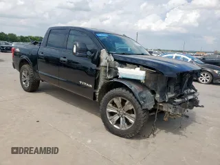 2017 Nissan Titan SV with VIN 1N6AA1E52HN575675, listed as a Copart auction lot 59639975 with 227,451 mi miles and Clean title. Bid and sale history available at DreamBid. Image 4.