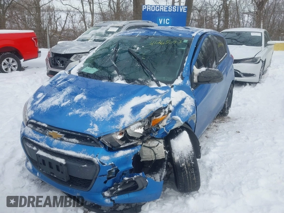 2017 Chevrolet Spark LS with VIN KL8CB6SA3HC713977, listed as a IAAI auction lot 41265053 with 108,655 mi miles. Bid and sale history available at carsss.com. Image 2.