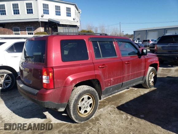2013 Jeep Patriot Sport with VIN 1C4NJRBB4DD245422, listed as a Copart auction lot 47568535 with 214,139 mi miles and Clean Title. Bid and sale history available at carsss.com. Image 3.