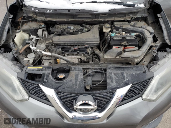 2016 Nissan Rogue S with VIN 5N1AT2MV0GC839888, listed as a Copart auction lot 43929485 with 103,195 mi miles and Salvage Title. Bid and sale history available at DreamBid. Image 12.