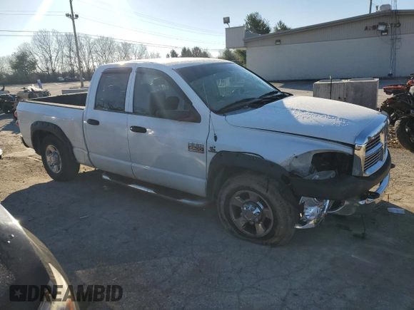 2007 Dodge 2500 SLT with VIN 3D7KR28C17G724512, listed as a Copart auction lot 85878264 with Not provided miles and Non repairable. Bid and sale history available at DreamBid. Image 4.