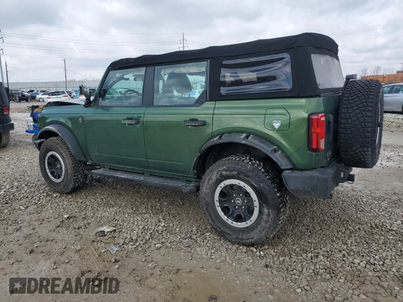 2022 Ford Bronco with VIN 1FMEE5DP0NLA81692, listed as a Copart auction lot 46881445 with 28,843 mi miles and Salvage Title. Bid and sale history available at DreamBid. Image 2.