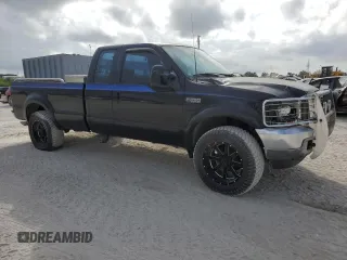 2001 Ford Super Duty F-250 XL with VIN 1FTNX21L91EC07772, listed as a Copart auction lot 45503435 with 0 mi miles and Salvage Title. Bid and sale history available at carsss.com. Image 4.