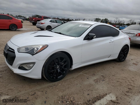 2015 Hyundai Genesis Coupe 3.8L Ultimate with VIN KMHHU6KJ1FU123285, listed as a Copart auction lot 45184445 with 126,269 mi miles and Clean Title. Bid and sale history available at carsss.com. Image 1.