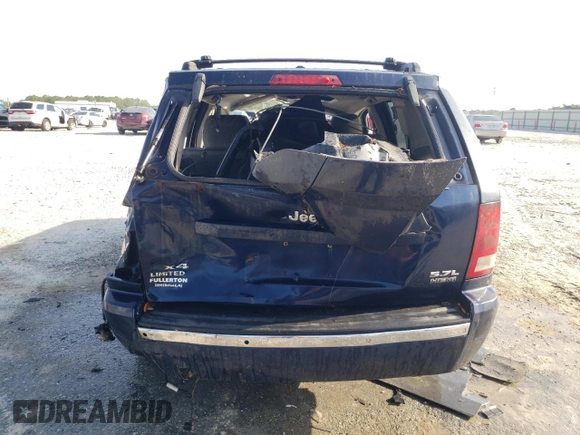 2006 Jeep Grand Cherokee Limited with VIN 1J4HR58246C115570, listed as a Copart auction lot 56926645 with Not provided miles and Non repairable. Bid and sale history available at DreamBid. Image 6.