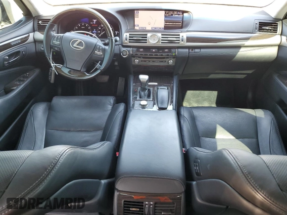 2014 Lexus LS 460 L with VIN JTHGL5EF6E5053021, listed as a Copart auction lot 53910455 with 187,907 mi miles and Salvage title. Bid and sale history available at DreamBid. Image 8.