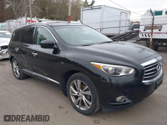 2015 Infiniti QX60 with VIN 5N1AL0MMXFC548440, listed as a IAAI auction lot 39273773 with 203,797 mi miles and . Bid and sale history available at DreamBid. Image 1.