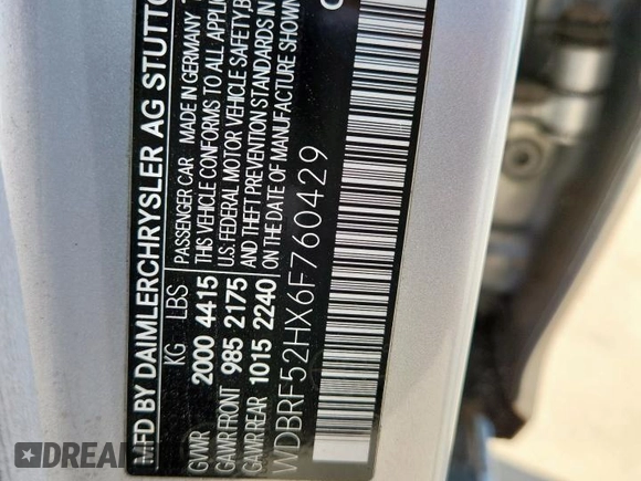 2006 Mercedes-Benz C 230 Sport с VIN WDBRF52HX6F760429, выставлен на аукционе Copart как лот 63056095 с пробегом Не указан миль и Чистый • Clean title. История ставок и продаж доступна на DreamBid. Изображение 12.