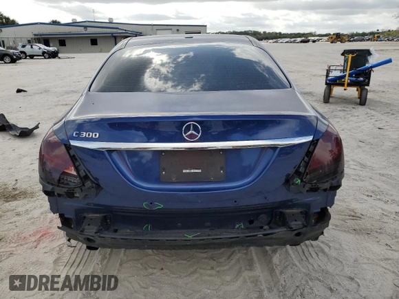 2019 Mercedes-Benz C 300 with VIN 55SWF8DB2KU295639, listed as a Copart auction lot 44784485 with 57,626 mi miles and Salvage Title. Bid and sale history available at DreamBid. Image 6.