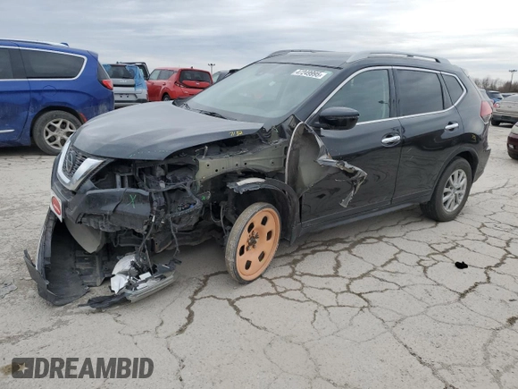2019 Nissan Rogue SL with VIN 5N1AT2MV6KC741215, listed as a Copart auction lot 47249995 with 45,424 mi miles and Salvage Title. Bid and sale history available at carsss.com. Image 1.