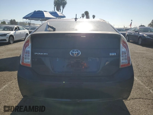2012 Toyota Prius One with VIN JTDKN3DU2C1497799, listed as a Copart auction lot 56428375 with 208,195 mi miles and Salvage Title. Bid and sale history available at DreamBid. Image 6.