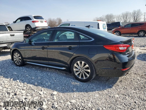 2015 Hyundai Sonata Sport with VIN 5NPE34AF9FH093247, listed as a Copart auction lot 47123355 with 106,105 mi miles and Clean title. Bid and sale history available at DreamBid. Image 2.