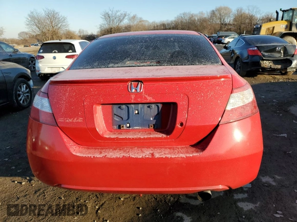 2007 Honda Civic Cpe LX with VIN 2HGFG12627H540924, listed as a Copart auction lot 47042525 with 247,194 mi miles and Non Repairable. Bid and sale history available at carsss.com. Image 6.