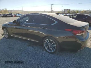 2017 Genesis G80 3.8L with VIN KMHGN4JEXHU168827, listed as a Copart auction lot 80315794 with 46,607 mi miles and Salvage Title. Bid and sale history available at carsss.com. Image 2.