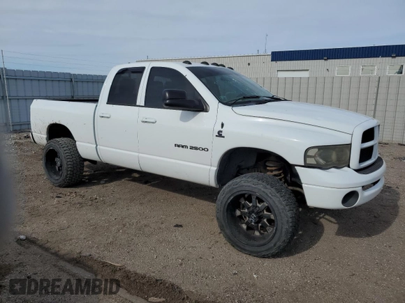 2005 Dodge 2500 SLT with VIN 3D7KS28C15G861404, listed as a Copart auction lot 55014625 with 375,107 mi miles and Salvage title. Bid and sale history available at DreamBid. Image 4.