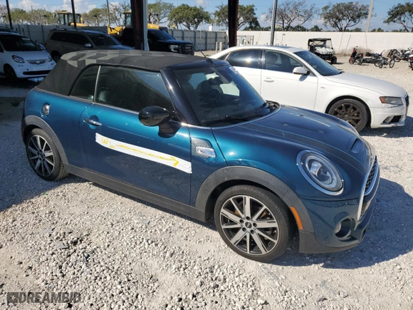 2021 MINI Convertible Cooper S with VIN WMWWJ5C01M3M78056, listed as a Copart auction lot 46868935 with NaN miles and Non Repairable. Bid and sale history available at carsss.com. Image 4.