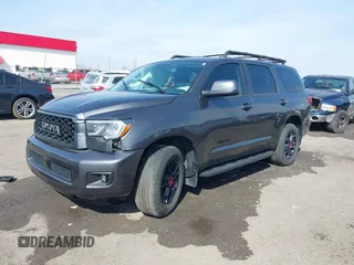 2021 Toyota Sequoia TRD Pro with VIN 5TDEY5B18MS187069, listed as a IAAI auction lot 41701691 with 100,629 mi miles. Bid and sale history available at carsss.com. Image 18.