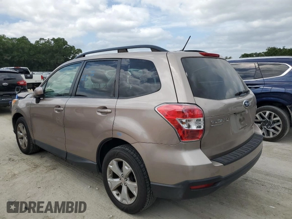 2015 Subaru Forester Premium with VIN JF2SJADC7FH572758, listed as a Copart auction lot 53893685 with 104,937 mi miles and Salvage Title. Bid and sale history available at DreamBid. Image 2.