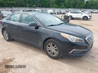 2015 Hyundai Sonata 2.4L SE with VIN 5NPE24AF2FH202103, listed as a IAAI auction lot 42142210 with 155,371 mi miles. Bid and sale history available at carsss.com. Image 1.