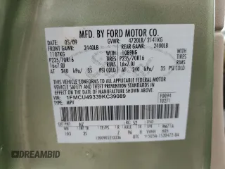 2009 Ford Escape Hybrid с VIN 1FMCU49339KC39089, выставлен на аукционе Copart как лот 56947025 с пробегом 145 098 миль миль и На запчасти • Non repairable. История ставок и продаж доступна на DreamBid. Изображение 14.