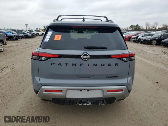 2024 Nissan Pathfinder Platinum with VIN 5N1DR3DG0RC274130, listed as a Copart auction lot 87738855 with 0 mi miles and Non Repairable. Bid and sale history available at carsss.com. Image 6.