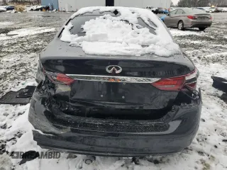 2018 Infiniti Q50 Luxe with VIN JN1EV7AR2JM444975, listed as a Copart auction lot 45145505 with 100,570 mi miles and Salvage Title. Bid and sale history available at carsss.com. Image 6.