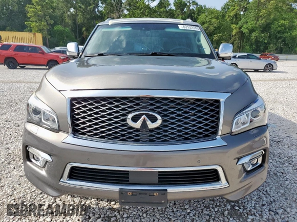 2016 Infiniti QX80 with VIN JN8AZ2NF3G9611394, listed as a Copart auction lot 63122345 with 165,281 mi miles and Salvage title. Bid and sale history available at DreamBid. Image 5.