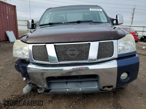 2006 Nissan Titan LE z VIN 1N6BA07B16N527650, wystawiony jako Copart lot #48126105 z przebiegiem 289 954 mil mil oraz Szkoda całkowita • Salvage title. Historia ofert i sprzedaży dostępna na DreamBid. Obrazek 5.