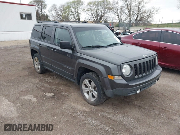 2016 Jeep Patriot High Altitude Edition with VIN 1C4NJRFB4GD617114, listed as a IAAI auction lot 42036037 with 106,205 mi miles. Bid and sale history available at carsss.com. Image 1.