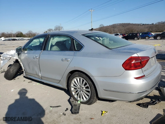 2016 Volkswagen Passat 1.8T SE w/Technology with VIN 1VWBS7A38GC032608, listed as a Copart auction lot 46024555 with 0 mi miles and Salvage Title. Bid and sale history available at carsss.com. Image 2.
