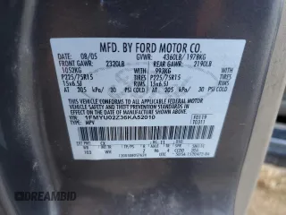 2006 Ford Escape XLS with VIN 1FMYU02Z36KA52010, listed as a Copart auction lot 43130235 with 224,006 mi miles and Clean Title. Bid and sale history available at carsss.com. Image 13.