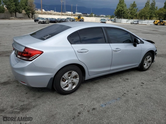 2015 Honda Civic Sedan LX with VIN 2HGFB2F51FH544547, listed as a Copart auction lot 43804025 with 152,928 mi miles and Salvage Title. Bid and sale history available at carsss.com. Image 3.