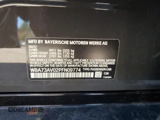 2023 BMW 4 Series 430i xDrive с VIN WBA73AV02PFN09774, выставлен на аукционе Copart как лот 79533574 с пробегом 19 665 миль миль и Списание • Salvage title. История ставок и продаж доступна на DreamBid. Изображение 13.