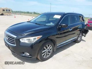2013 Infiniti JX35 z VIN 5N1AL0MM0DC347143, wystawiony jako IAAI lot #42239032 z przebiegiem 177 662 mil mil oraz . Historia ofert i sprzedaży dostępna na DreamBid. Obrazek 2.