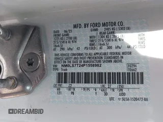 2023 Ford Transit Connect XLT с VIN NM0LS7T24P1558982, выставлен на аукционе IAAI как лот 42079482 с пробегом 36 376 миль миль и . История ставок и продаж доступна на DreamBid. Изображение 9.