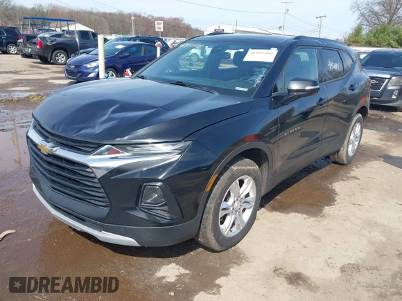 2021 Chevrolet Blazer LT with VIN 3GNKBCRS4MS527506, listed as a IAAI auction lot 41952184 with 76,883 mi miles and . Bid and sale history available at DreamBid. Image 2.